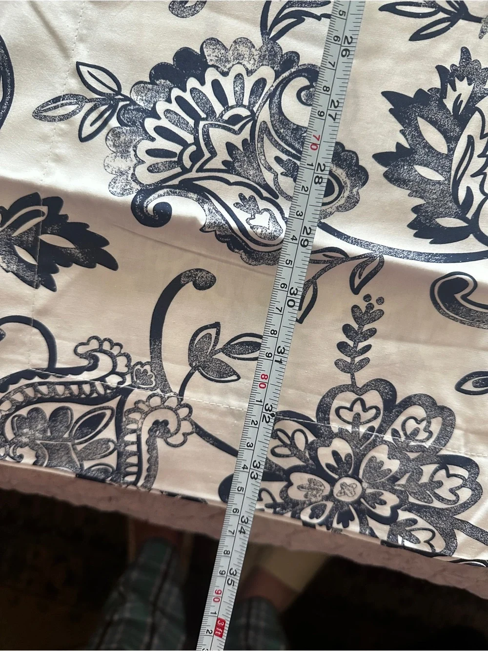 Magnolia Navy and White Floral pillow cases only - Full/Queen